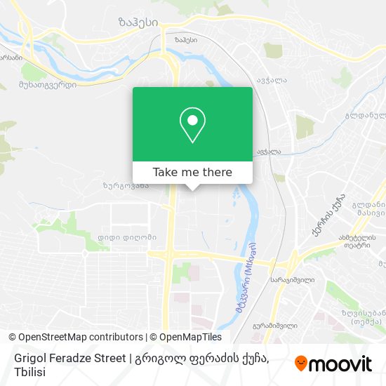 Карта Grigol Feradze Street | გრიგოლ ფერაძის ქუჩა