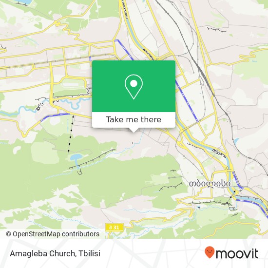 Amagleba Church map