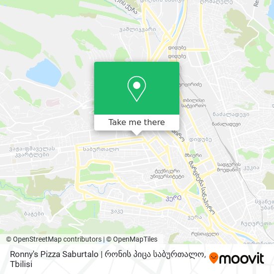 Ronny's Pizza Saburtalo | რონის პიცა საბურთალო map