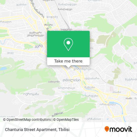 Chanturia Street Apartment map