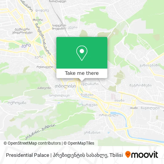 Presidential Palace | პრეზიდენტის სასახლე map