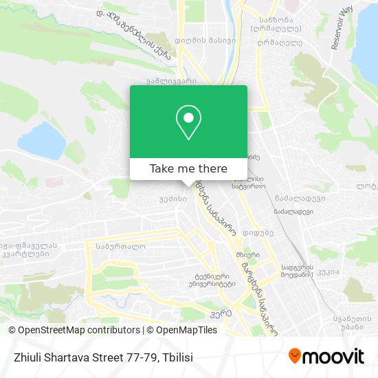 Zhiuli Shartava Street 77-79 map