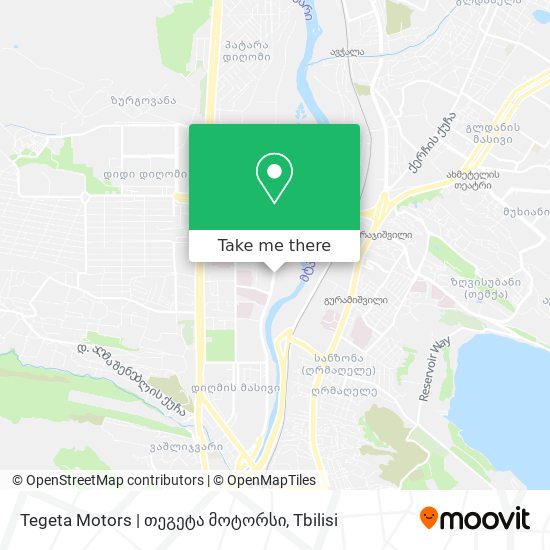 Карта Tegeta Motors | თეგეტა მოტორსი