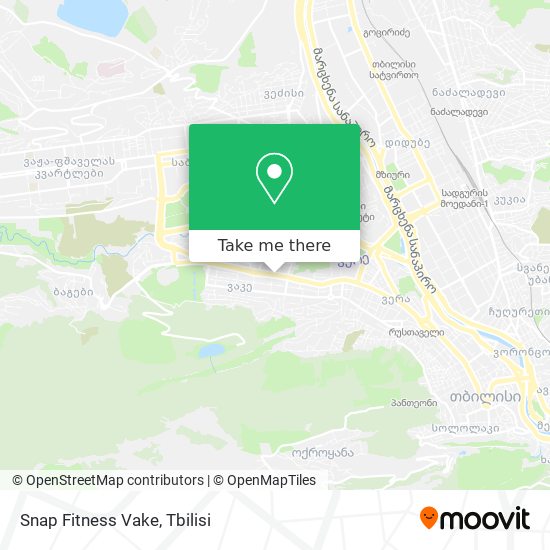 Snap Fitness Vake map