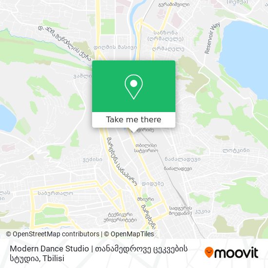 Modern Dance Studio | თანამედროვე ცეკვების სტუდია map