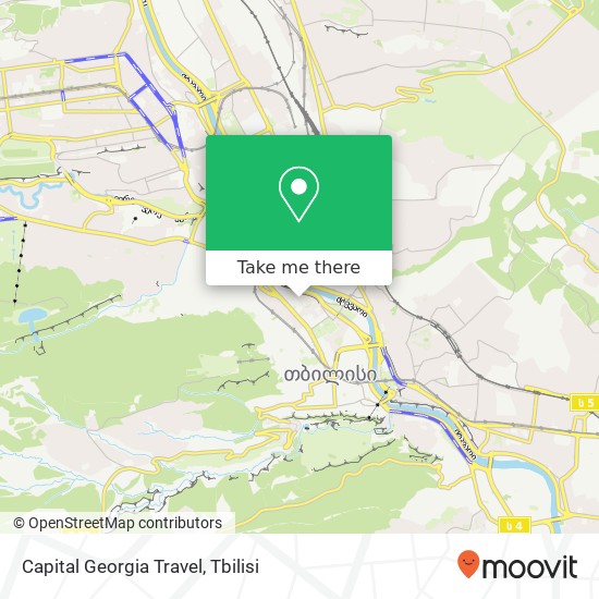 Карта Capital Georgia Travel