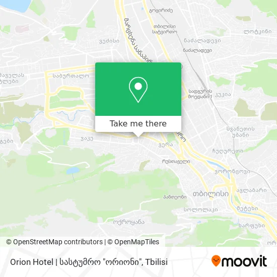 Orion Hotel | სასტუმრო "ორიონი" map