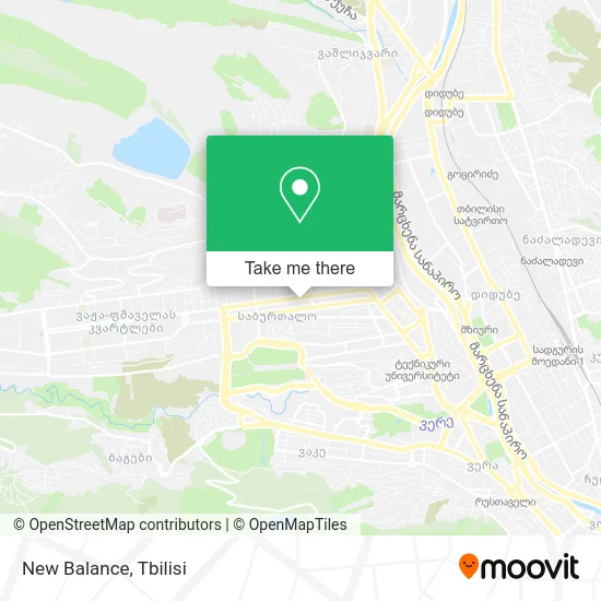 Карта New Balance