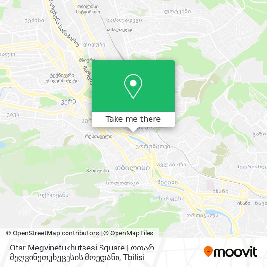 Карта Otar Megvinetukhutsesi Square | ოთარ მეღვინეთუხუცესის მოედანი