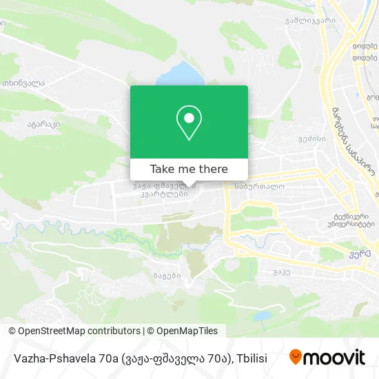 Vazha-Pshavela 70a (ვაჟა-ფშაველა 70ა) map