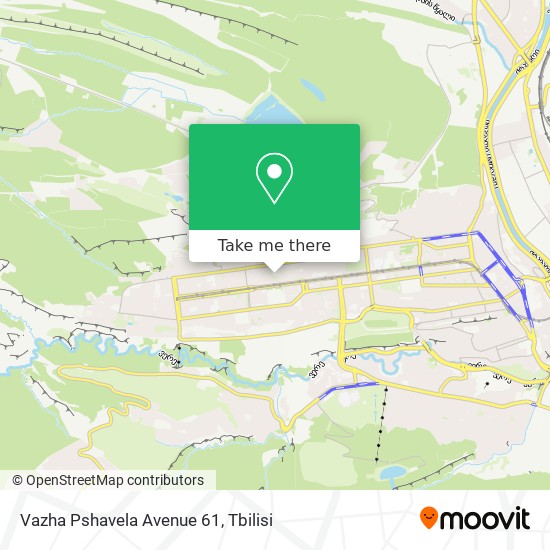 Vazha Pshavela Avenue 61 map