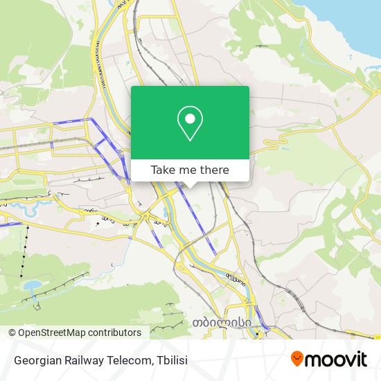 Georgian Railway Telecom map