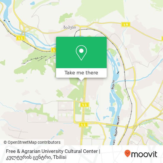 Free & Agrarian University Cultural Center | კულტურის ცენტრი map