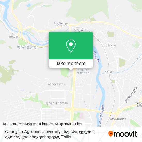 Georgian Agrarian University  | საქართველოს აგრარული უნივერსიტეტი map