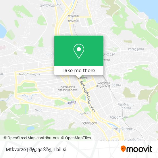 Карта Mtkvarze | მტკვარზე