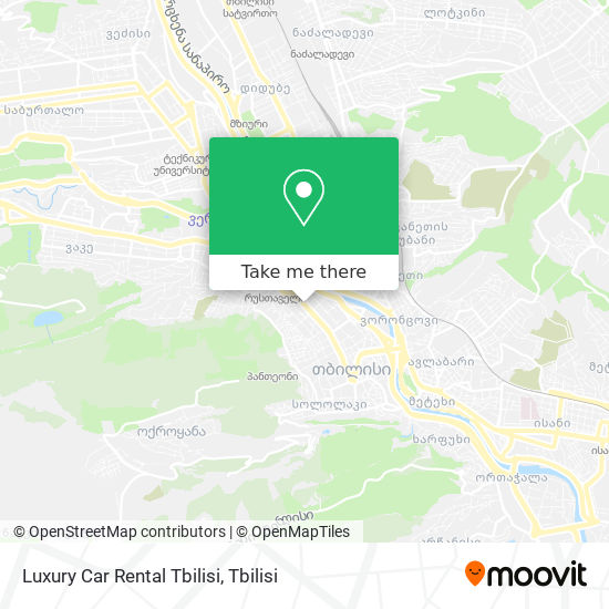 Luxury Car Rental Tbilisi map