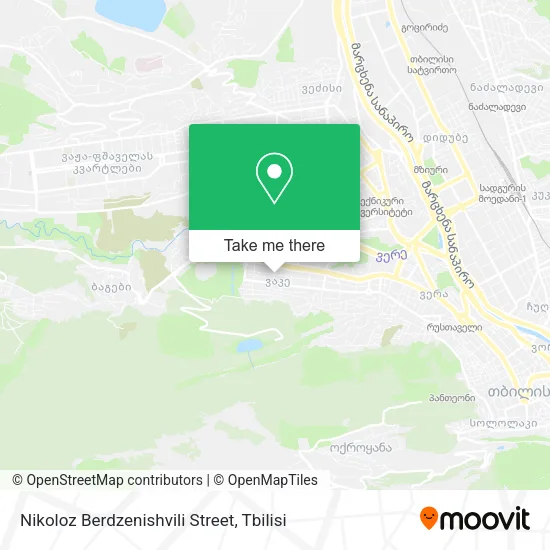 Карта Nikoloz Berdzenishvili Street