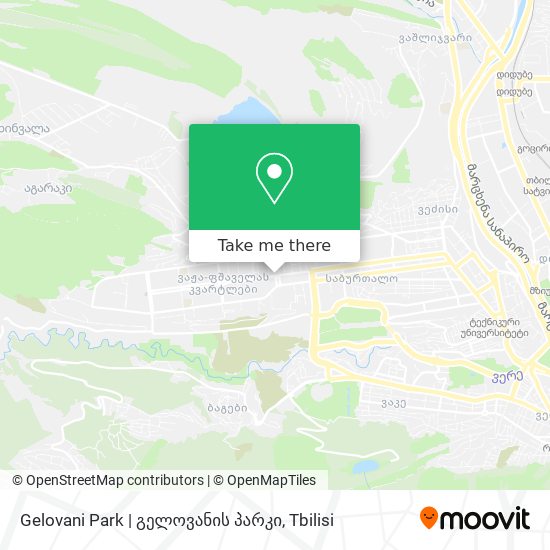 Карта Gelovani Park | გელოვანის პარკი