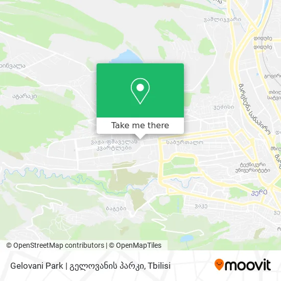 Gelovani Park | გელოვანის პარკი map