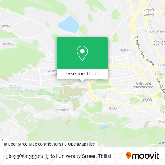 უნივერსიტეტის ქუჩა | University Street map