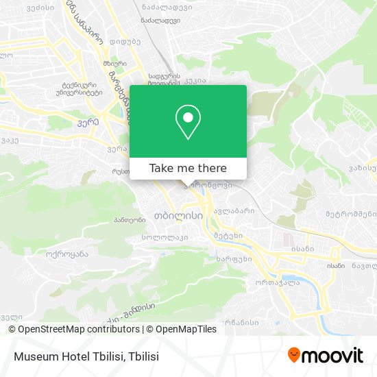 Museum Hotel Tbilisi map