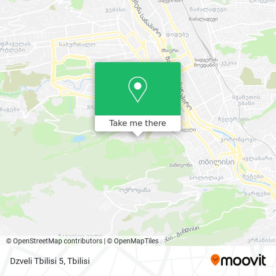 Карта Dzveli Tbilisi 5