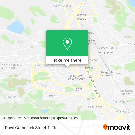 Davit Gamrekeli Street 1 map