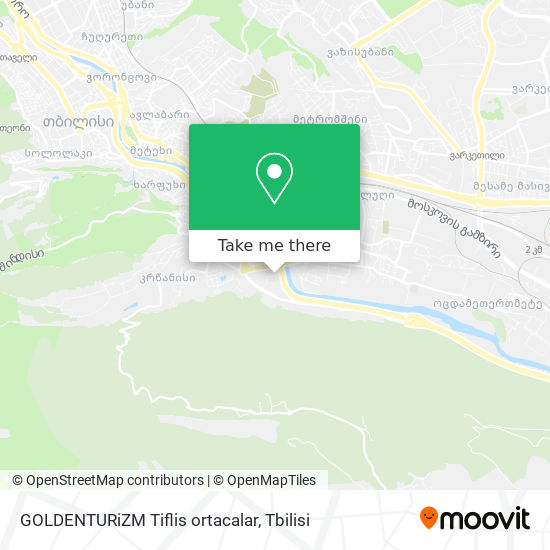 Карта GOLDENTURiZM Tiflis ortacalar