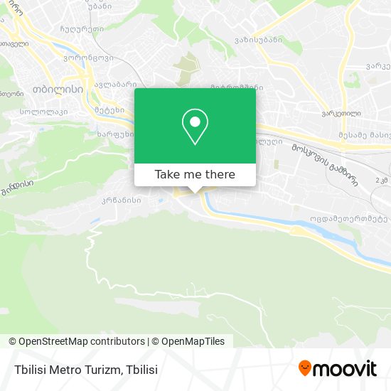 Tbilisi Metro Turizm map