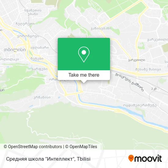 Карта Средняя школа "Интеллект"