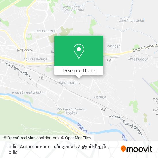 Tbilisi Automuseum | თბილისის ავტომუზეუმი map