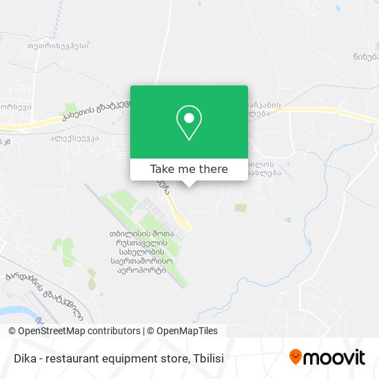 Dika - restaurant equipment store map