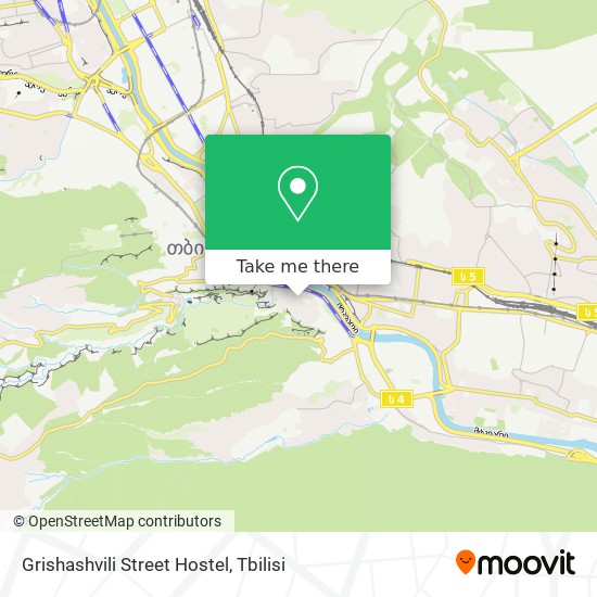 Grishashvili Street Hostel map