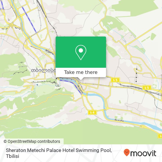 Sheraton Metechi Palace Hotel Swimming Pool map