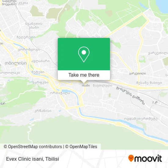 Карта Evex Clinic isani