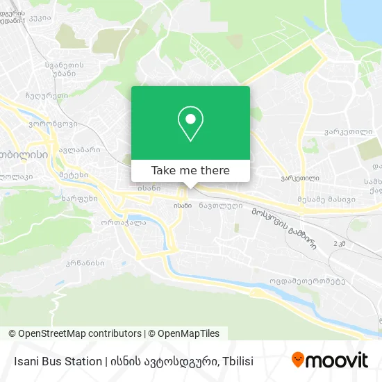 Isani Bus Station | ისნის ავტოსდგური map