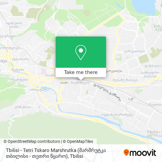 Tbilisi - Tetri Tskaro Marshrutka (მარშრუტკა თბილისი - თეთრი წყარო) map