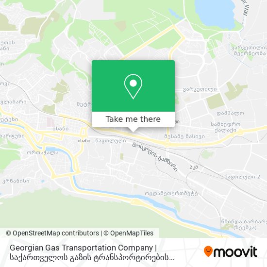 Georgian Gas Transportation Company | საქართველოს გაზის ტრანსპორტირების კომპანია map