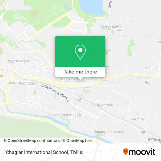 Chaglar İnternational School map