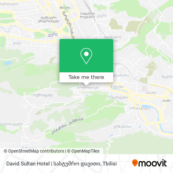 Карта David Sultan Hotel | სასტუმრო დავითი