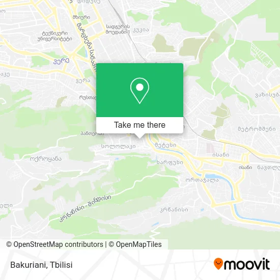Карта Bakuriani