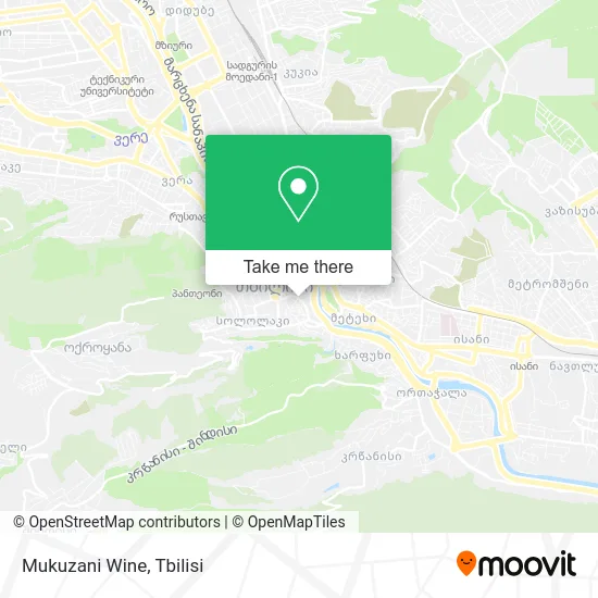 Карта Mukuzani Wine