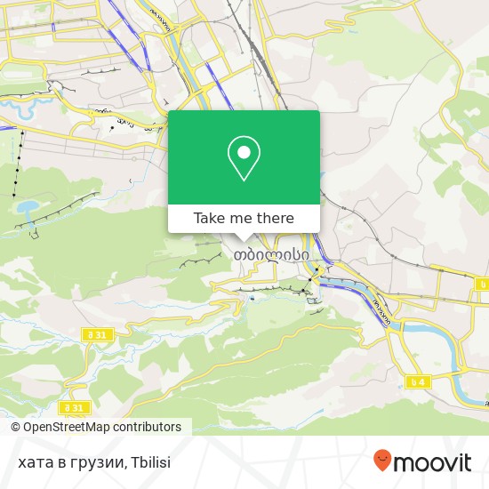 хата в грузии map