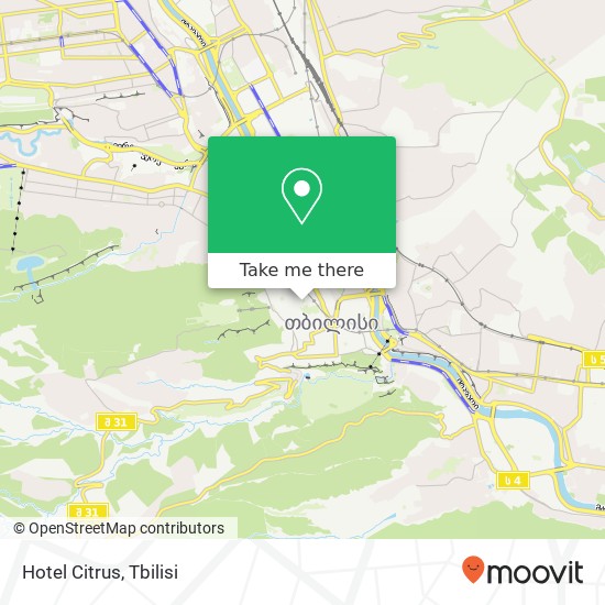 Hotel Citrus map