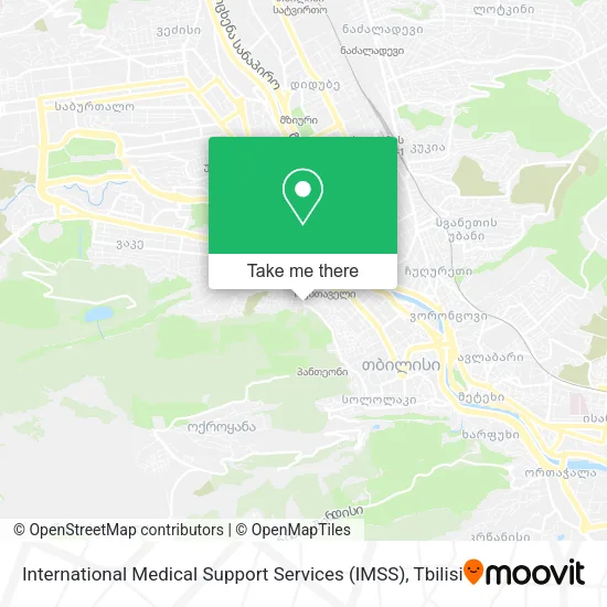 Карта International Medical Support Services (IMSS)