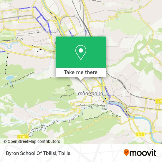 Byron School Of Tbilisi map