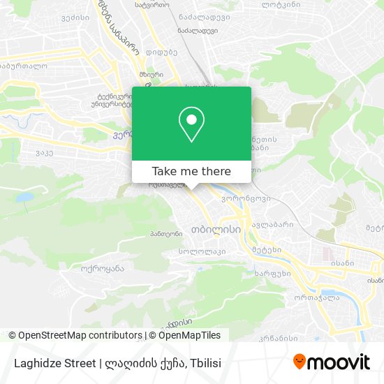 Карта Laghidze Street | ლაღიძის ქუჩა
