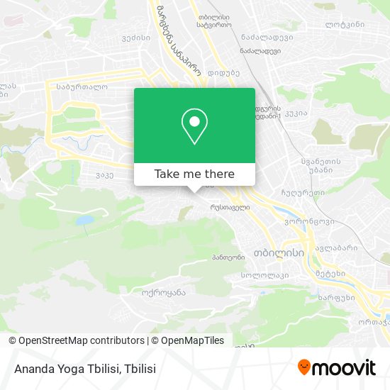 Ananda Yoga Tbilisi map