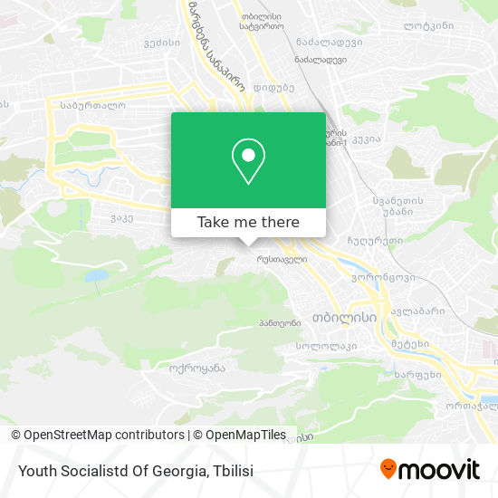 Карта Youth Socialistd Of Georgia