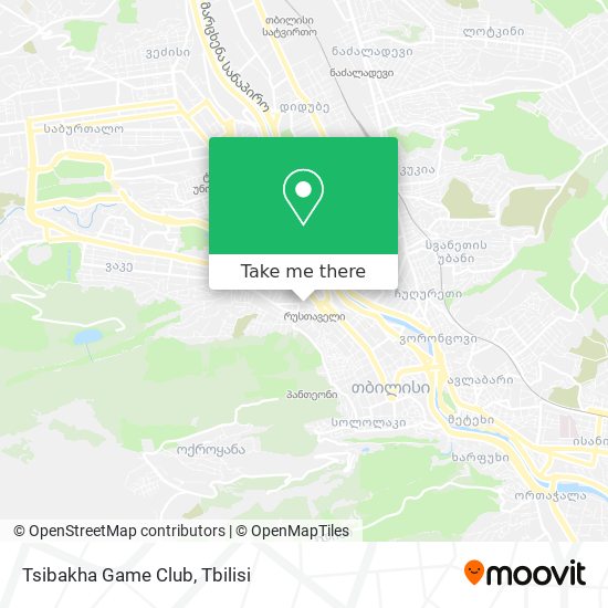 Tsibakha Game Club map
